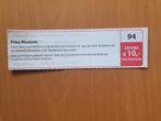 Fries Museum entree €10,- p.p. maximaal 4 personen, Drie personen of meer, Kortingskaart