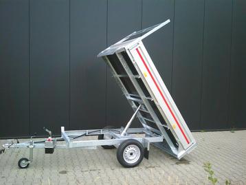 Nieuwe enkelasser achterwaartse kipper. 260x150 cm beschikbaar voor biedingen