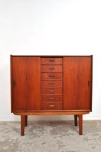 Vintage Deens dressoir ladekast highboard kast jaren 60, Huis en Inrichting, Kasten | Ladekasten, Gebruikt, Ophalen of Verzenden