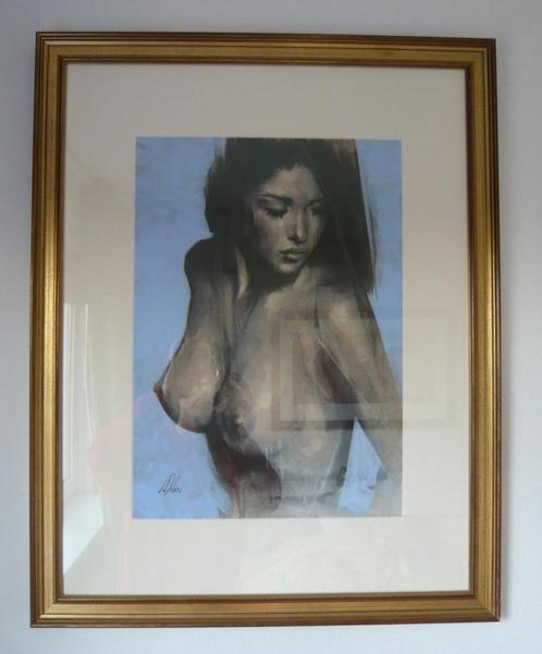 Schilderij Leanne Dolan - Allure vrouwelijk naakt erotic art, Antiek en Kunst, Kunst | Schilderijen | Modern, Ophalen of Verzenden