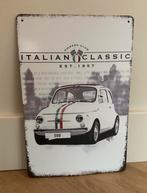 Fiat 500 bordje Nieuw, Verzamelen, Ophalen of Verzenden, Nieuw, Reclamebord