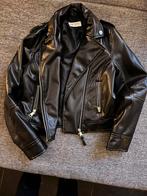 Super leuk pu leren jasje zwart mt 140, Meisje, H&M, Ophalen of Verzenden, Zo goed als nieuw