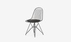 Vitra Eames Wire Chair DKR stoel - 2 stuks, Huis en Inrichting, Twee, Design, modern, industrieel, Zwart, Ophalen of Verzenden