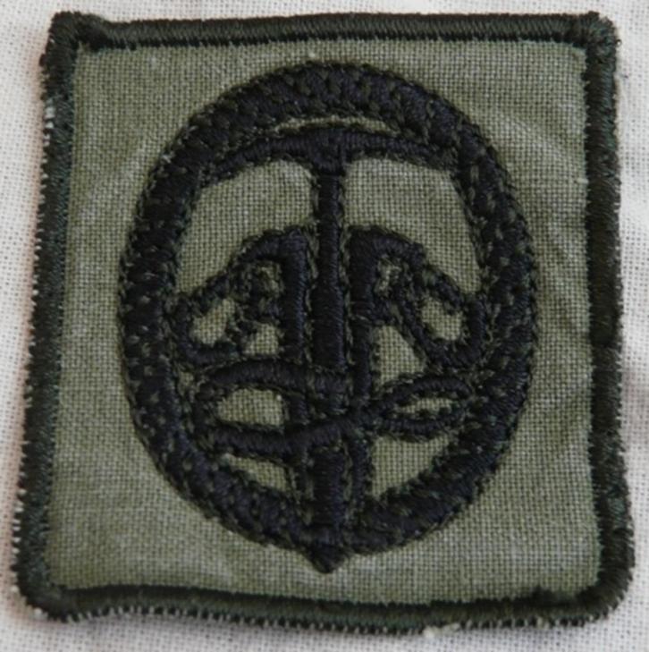 Embleem, Vaardigheid, Borst, GVT, Rotsklimmen, KL, jaren'90., Verzamelen, Militaria | Algemeen, Landmacht, Embleem of Badge, Nederland