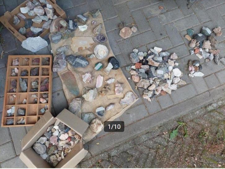 Prachtige, grote verzameling met (edel)stenen en meer!, Verzamelen, Mineralen en Fossielen, Mineraal, Ophalen