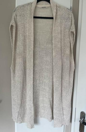 Moscow beige gebreid mouwloos vest met kwastjes  xl beschikbaar voor biedingen