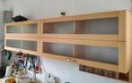 2 IKEA Keuken Bovenkasten, Ophalen, 100 tot 150 cm, Glas, Minder dan 100 cm
