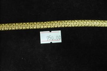 14 krt. 585 gouden gevlochten dames armband als nieuw zo moo beschikbaar voor biedingen