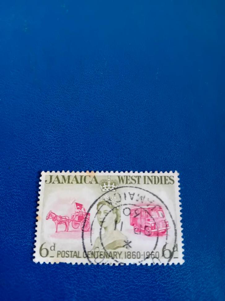 Jamaica Postzegel - 1960 Postal Centenary, Postzegels en Munten, Postzegels | Amerika, Ophalen of Verzenden