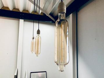 3 retro LED hanglampen beschikbaar voor biedingen