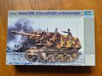 Trumpeter Duitse 105mm LeFH18 rijdend geschut, 1:35, Hobby en Vrije tijd, Modelbouw | Auto's en Voertuigen, Overige merken, Tank