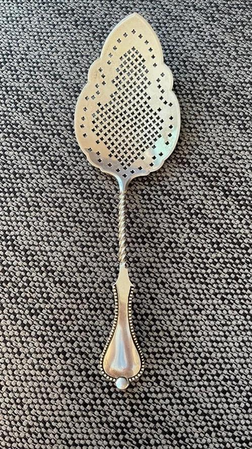 Zilveren opdienlepel taartschep, Antiek en Kunst, Antiek | Goud en Zilver, Zilver, Ophalen of Verzenden