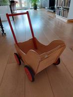 Poppenwagen, Kinderen en Baby's, Speelgoed | Houten speelgoed, Ophalen of Verzenden, Gebruikt, Duw- of Trekspeelgoed