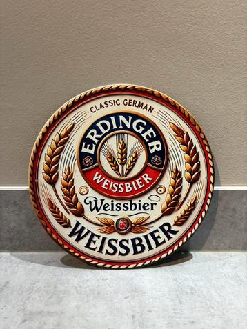Mancave Bar Café Wanddecoratie metalen bordje Erdinger bier beschikbaar voor biedingen