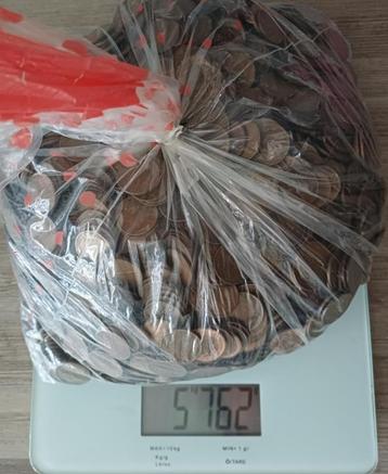 5,762 Kilo gram bronzen centen Koningin Juliana beschikbaar voor biedingen