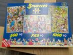 haasteren 2 puzzels van 500 en 750 stukjes compleet, Ophalen of Verzenden, 500 t/m 1500 stukjes, Legpuzzel, Zo goed als nieuw