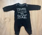 H&M pyjama zwart/wit ‘Never too small to rock’ maat 62, Nacht- of Onderkleding, Gebruikt, H&M, Ophalen of Verzenden