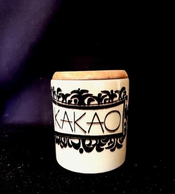 kakao pot met houten deksel van Rorstrand beschikbaar voor biedingen