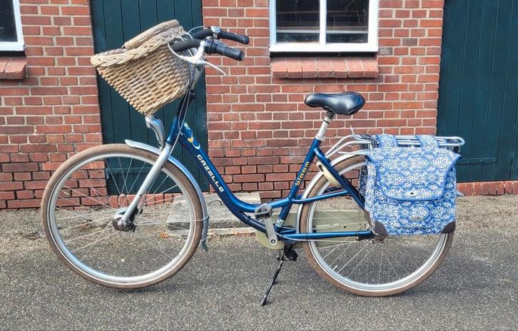 Gazelle Bloom moederfiets, Fietsen en Brommers, Fietsen | Dames | Moederfietsen, Gebruikt, Gazelle, 53 tot 56 cm, 0 zitjes, Dubbele standaard