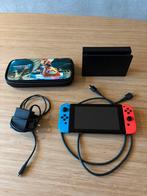 Nintendo switch, incl hoes en SD kaart 256 GB in goede staat, Ophalen of Verzenden, Zo goed als nieuw, Switch Original