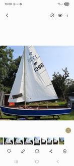 Zeilboot  Schakel, hout, trailer, dekzeil, lichtonderh nodig, Watersport en Boten, Ophalen, Geen motor, Gebruikt, Schakel