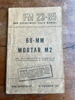 WO2 Amerikaans 60 mm mortar mortier voorschrift 1945, Verzamelen, Verzenden, Landmacht, Amerika, Embleem of Badge