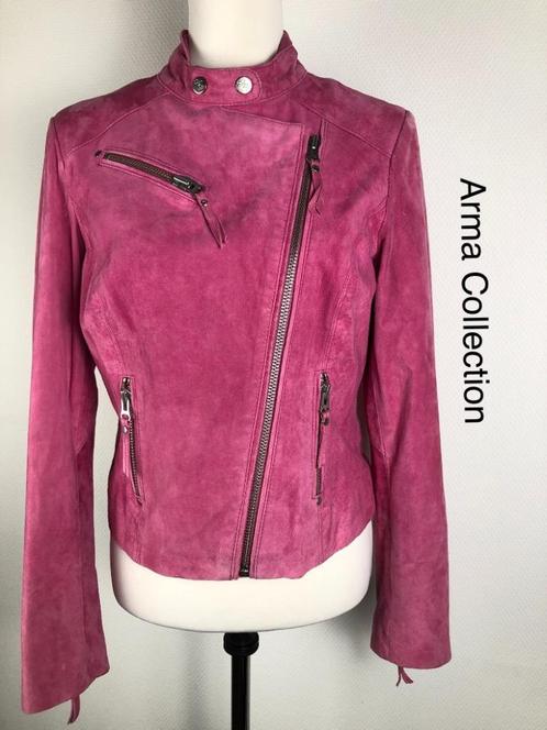 Arma Collection Leren Jas  (mt: 38) 28,7/8162, Kleding | Dames, Jassen | Zomer, Zo goed als nieuw, Maat 38/40 (M), Zwart, Ophalen of Verzenden