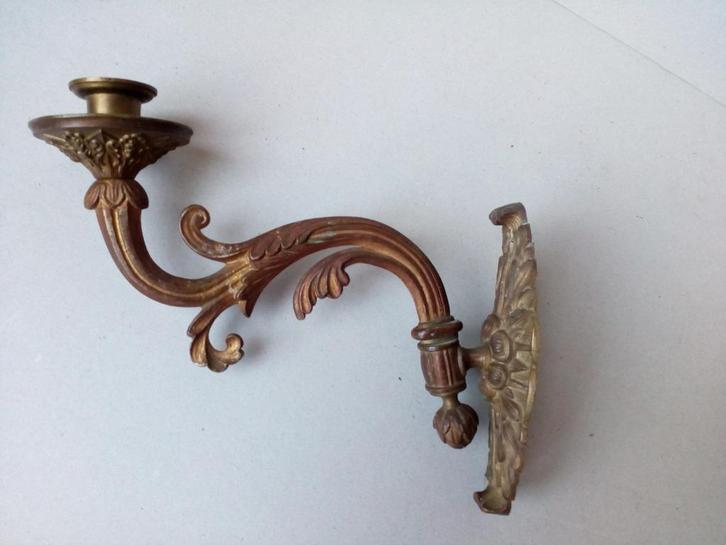Wandkandelaar. Brons/Ormolo. Antiek., Antiek en Kunst, Curiosa en Brocante, Ophalen of Verzenden