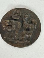 Bronzen Medaillon Muurhanger, Ophalen of Verzenden, Brons