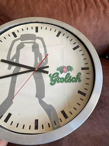 Grolsch klok diameter van 44cm beschikbaar voor biedingen