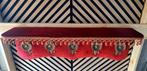 Vintage chic Kapstok | Rood Velours | Messing, Wandkapstok, Overige materialen, Ophalen of Verzenden, Zo goed als nieuw