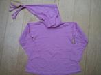 Kiddy girl, leuk roze shirt met punt capuchon met gevlochten, Ophalen of Verzenden, Gebruikt, Meisje, Shirt of Longsleeve