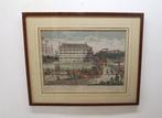 Antieke gravure Amsterdam, 18e eeuw., Antiek en Kunst, Ophalen of Verzenden