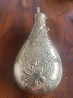 Antieke geel koperen Amerikaanse kruidhoorn, Antiek en Kunst, Verzenden