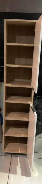 kast Houten met deur en plank 184 x 40 breed zwaar, Ophalen, Minder dan 50 cm, Gebruikt, Minder dan 25 cm