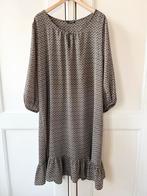 Norah lange jurk olijfgroen/blauw/bruin, maat 46/48, Kleding | Dames, Jurken, Maat 46/48 (XL) of groter, Ophalen of Verzenden