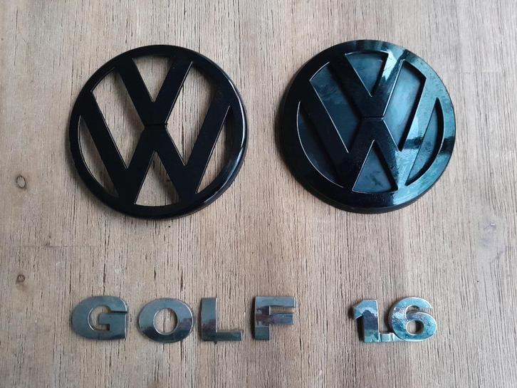 ZWARTE LOGO'S - VOLKSWAGEN GOLF 4 - Logo Set / Emblemen, Auto diversen, Tuning en Styling, Verzenden
