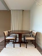 Pastoe Cees Braakman set: Tafel + 4 stoelen Japanse stijl, Huis en Inrichting, Tafels | Eettafels, Ophalen, 100 tot 150 cm, Rond