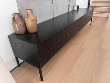 Houten tv meubel 240 cm zwart