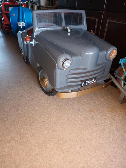 Trapauto geheel van hout. 1950' Holland, Antiek en Kunst, Antiek | Speelgoed, Ophalen
