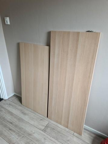2 Lagkapten bureaubladen 140x60 en 120x60 beschikbaar voor biedingen