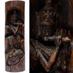 Houten antiek beeld Lord KRISHNA B6 kunst Hindoeisme India, Ophalen of Verzenden