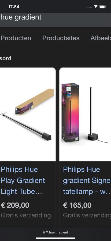 Philips Hue Signe Gradient Tafellamp, Huis en Inrichting, Lampen | Vloerlampen, Nieuw, Minder dan 100 cm, Ophalen of Verzenden