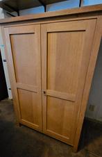 Eiken computerkast met deuren, Huis en Inrichting, Ophalen, Gebruikt, Met deur(en), 100 tot 150 cm