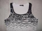 wit-zwart stretch sportshirt van Mexx mt M, Kleding | Dames, T-shirts, Gedragen, Maat 38/40 (M), Ophalen of Verzenden, Wit