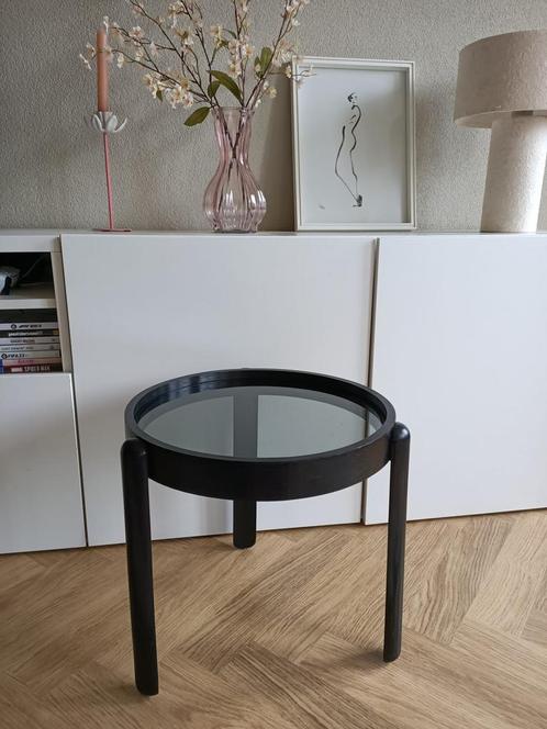Vintage design bijzettafel Tritica | Porada Arredi, Huis en Inrichting, Tafels | Bijzettafels, Zo goed als nieuw, Rond, Minder dan 45 cm