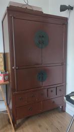 Mooie chinees kast, Huis en Inrichting, Kasten | Dressoirs, Ophalen, Gebruikt, Chinees, Met deur(en)
