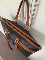Kenza Italiaanse tas bruin/ licht bruin z.g.a.n., Ophalen of Verzenden, Zo goed als nieuw, Bruin, Handtas