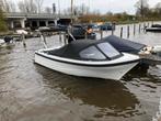 Meersloep 600 Luxe sloep met 20pk Honda, buiskap & zonnedek, Watersport en Boten, Sloepen, Ophalen, 10 tot 30 pk, 6 meter of meer