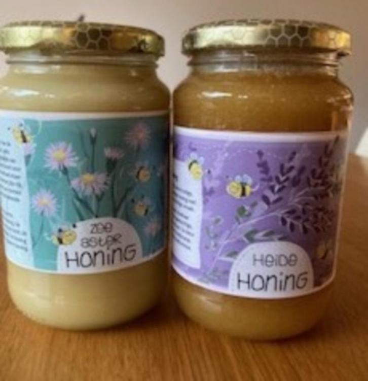 Veluwse heidehoning + Zeeuwse zeeaster honing, 450 grams pot, Diversen, Levensmiddelen, Ophalen of Verzenden
